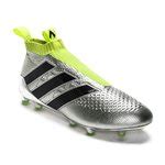 adidas ACE 16.3 FG/AG Mercury Zilver/Zwart/Geel Kinderen